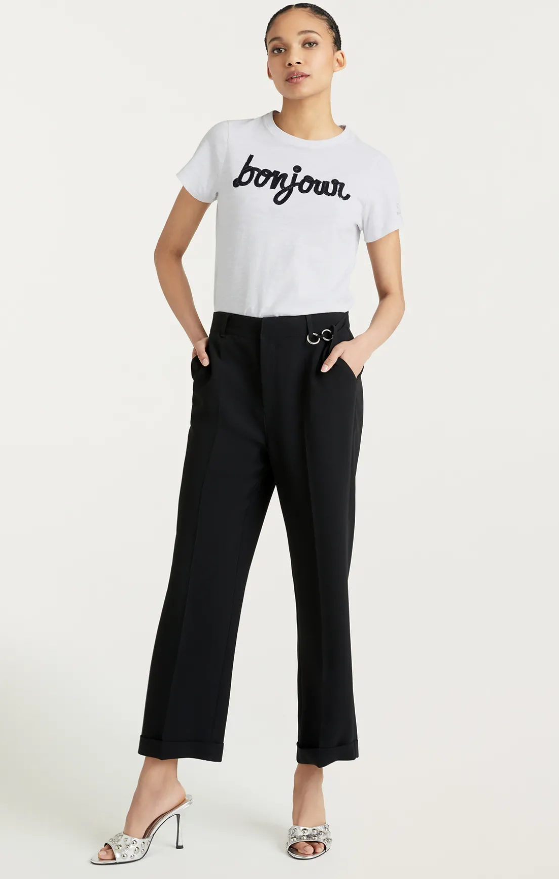 Shrunken Fringe Bonjour Tee