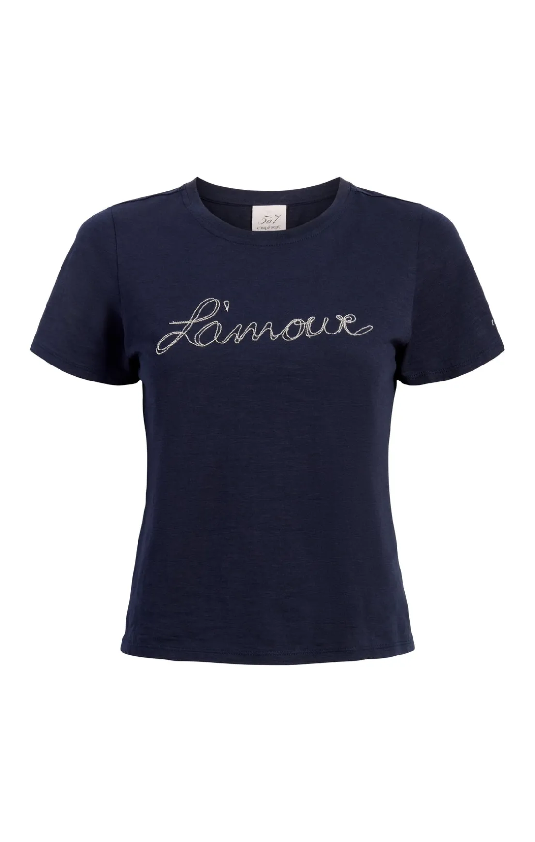 Silver Chain L'amour Shrunken Tee