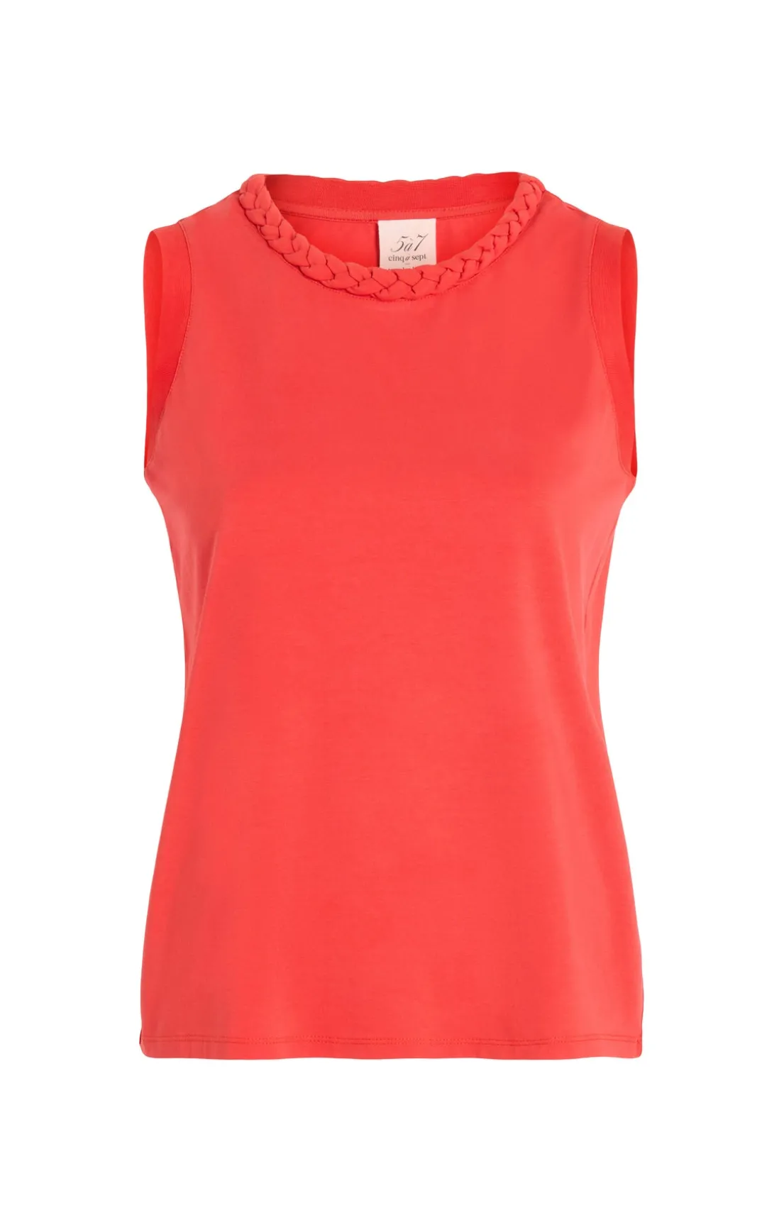 Sleeveless Braided Tee