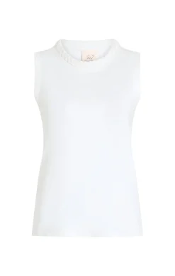 Sleeveless Braided Tee