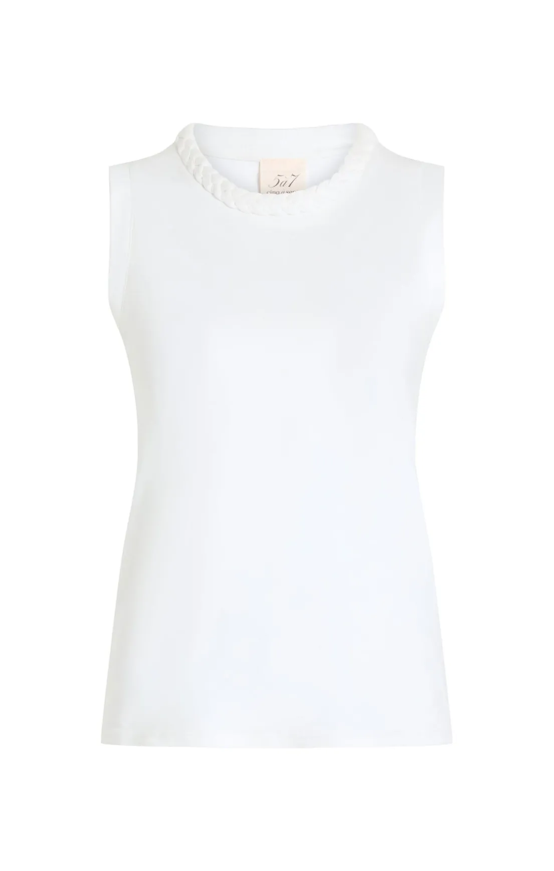 Sleeveless Braided Tee