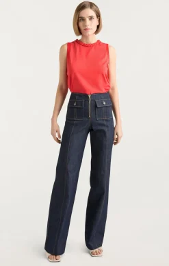 Sleeveless Braided Tee