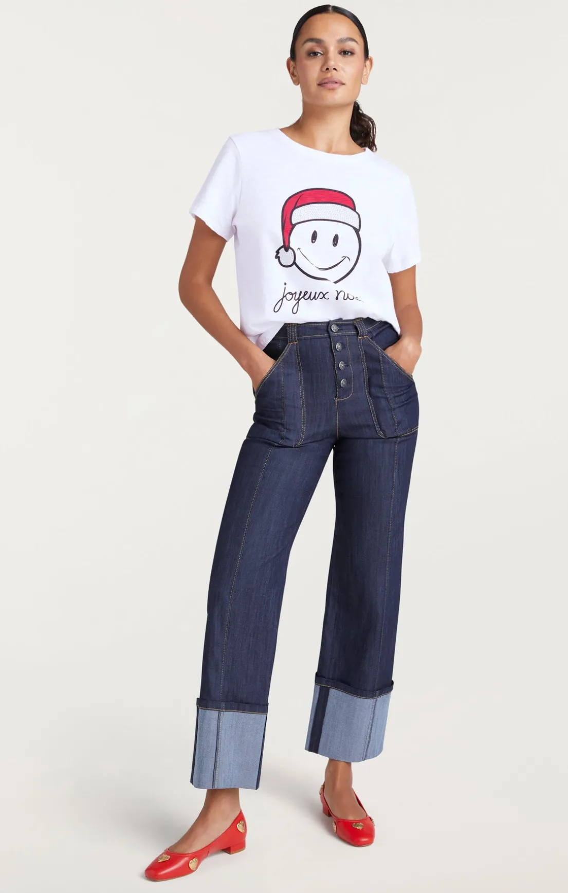 Smiley Joyeux Noel Tee