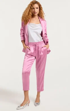 Smooth Satin Scrunched Cheyenne Blazer