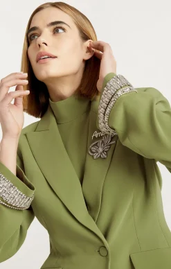 Stacked Jewelry Embellished Cheyenne Blazer