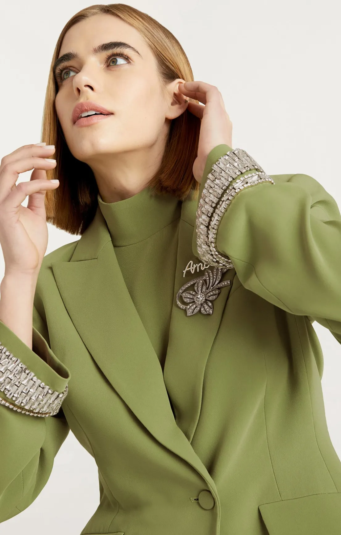 Stacked Jewelry Embellished Cheyenne Blazer