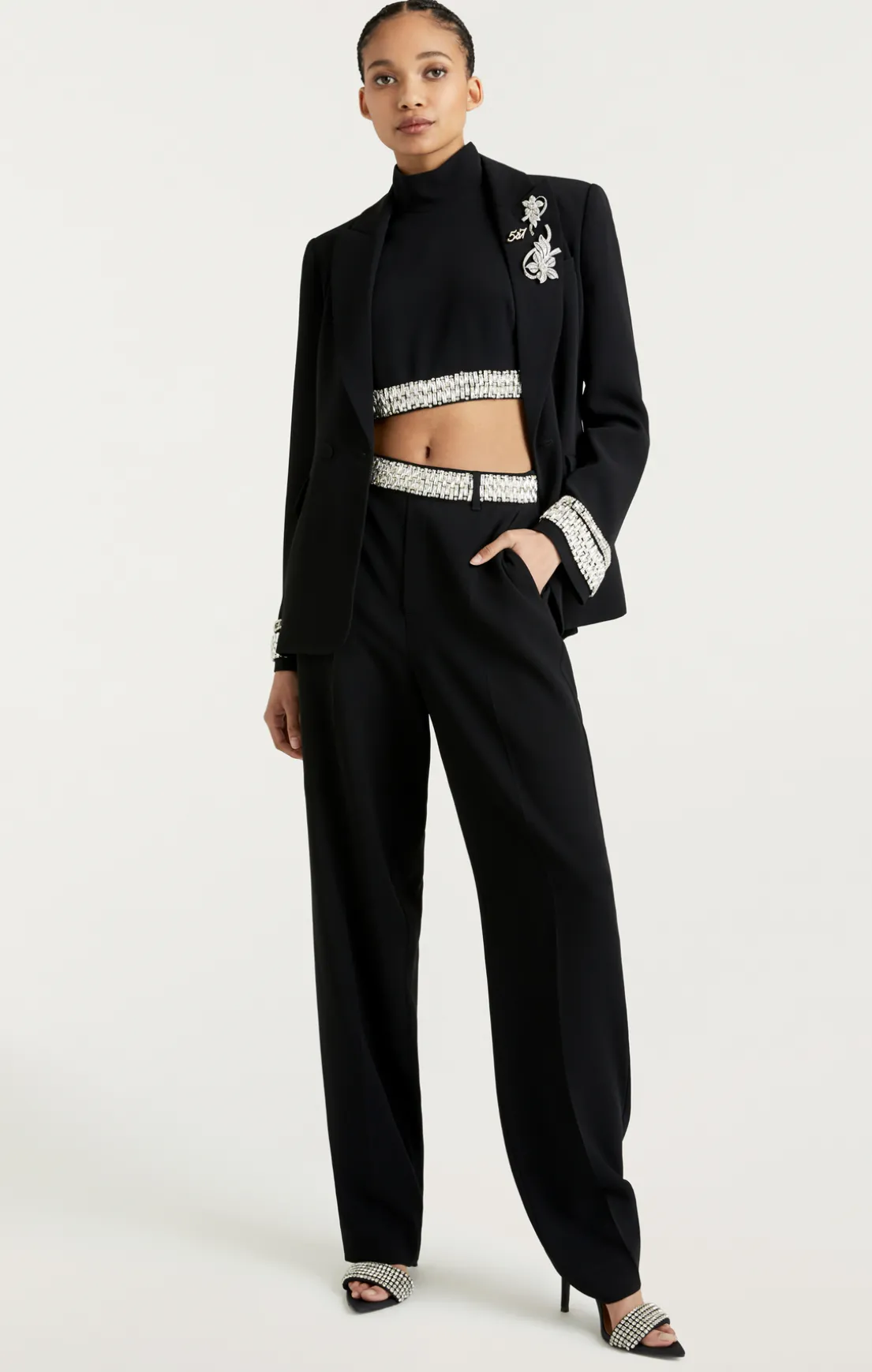 Stacked Jewelry Embellished Collins Pant