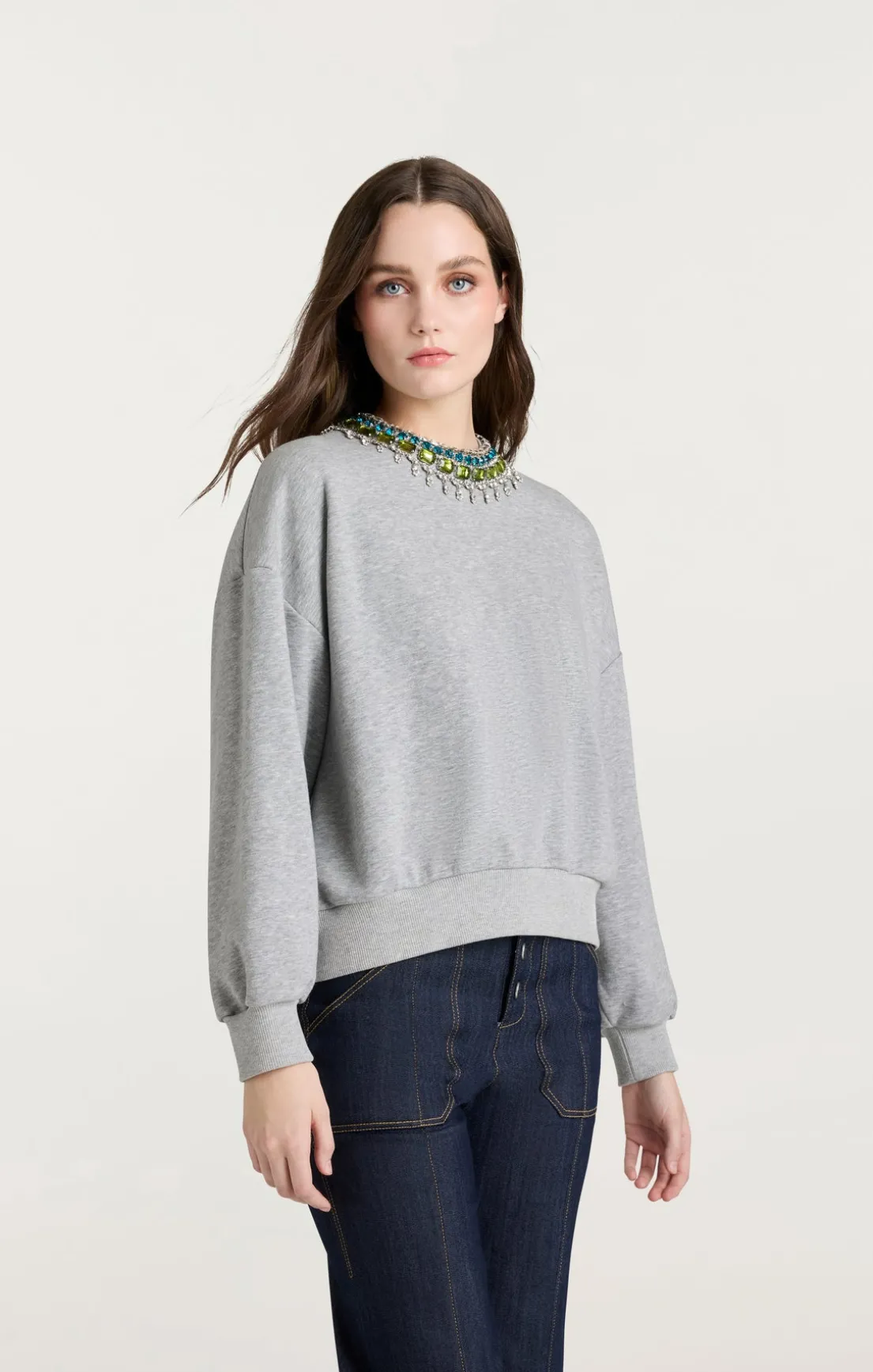 Stacked Necklace Brandy Pullover