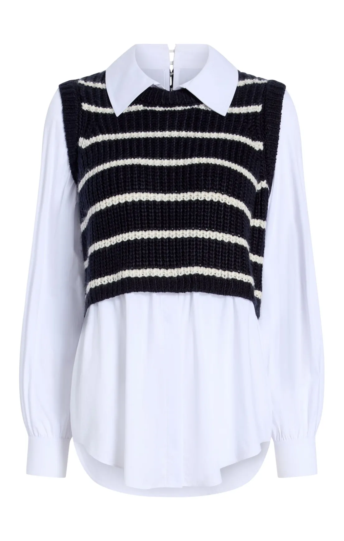 Striped Mara Shaker Pullover