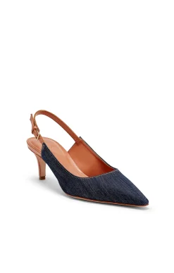 Sylvie Denim Slingback Pump