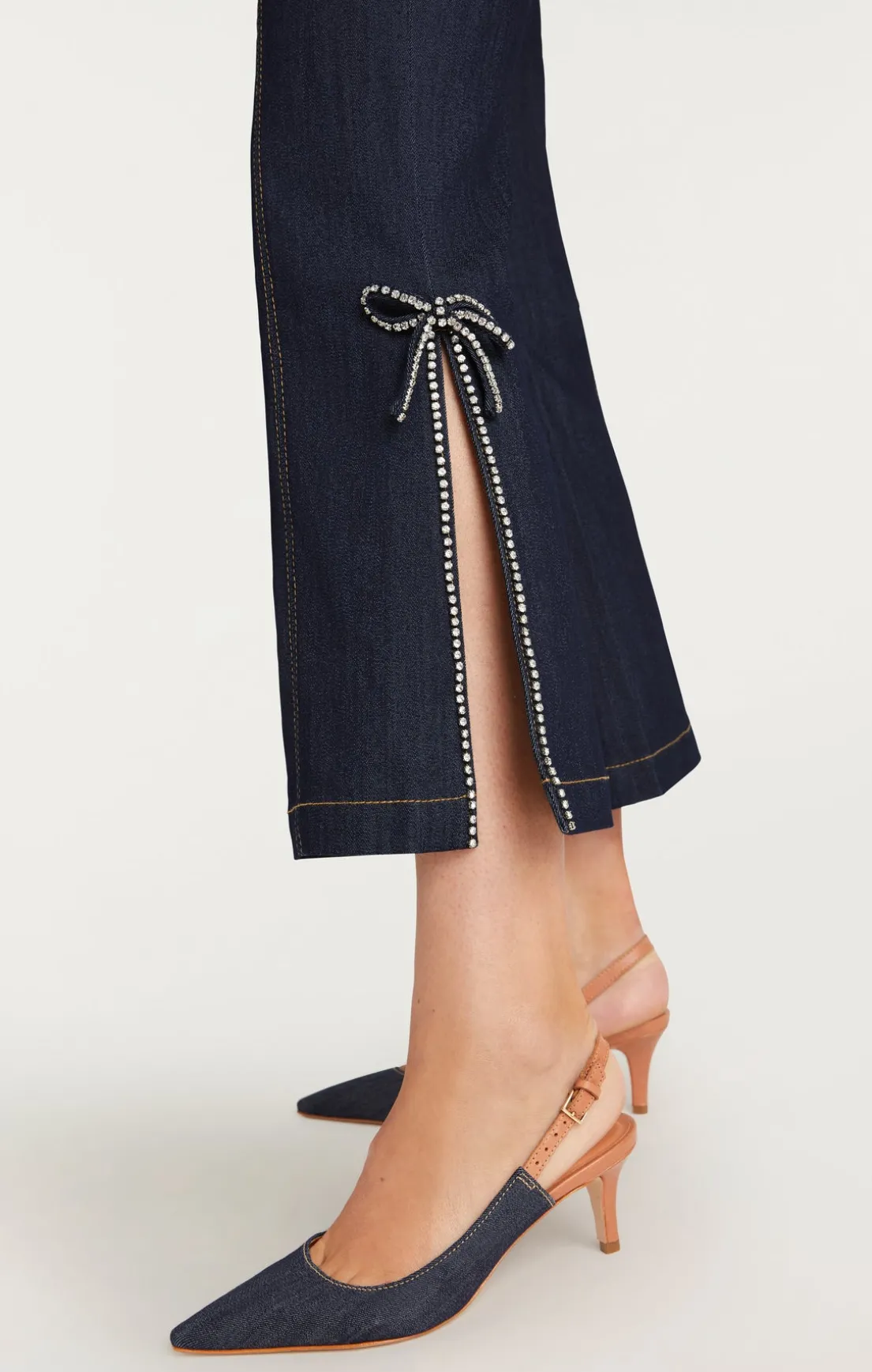 Sylvie Denim Slingback Pump