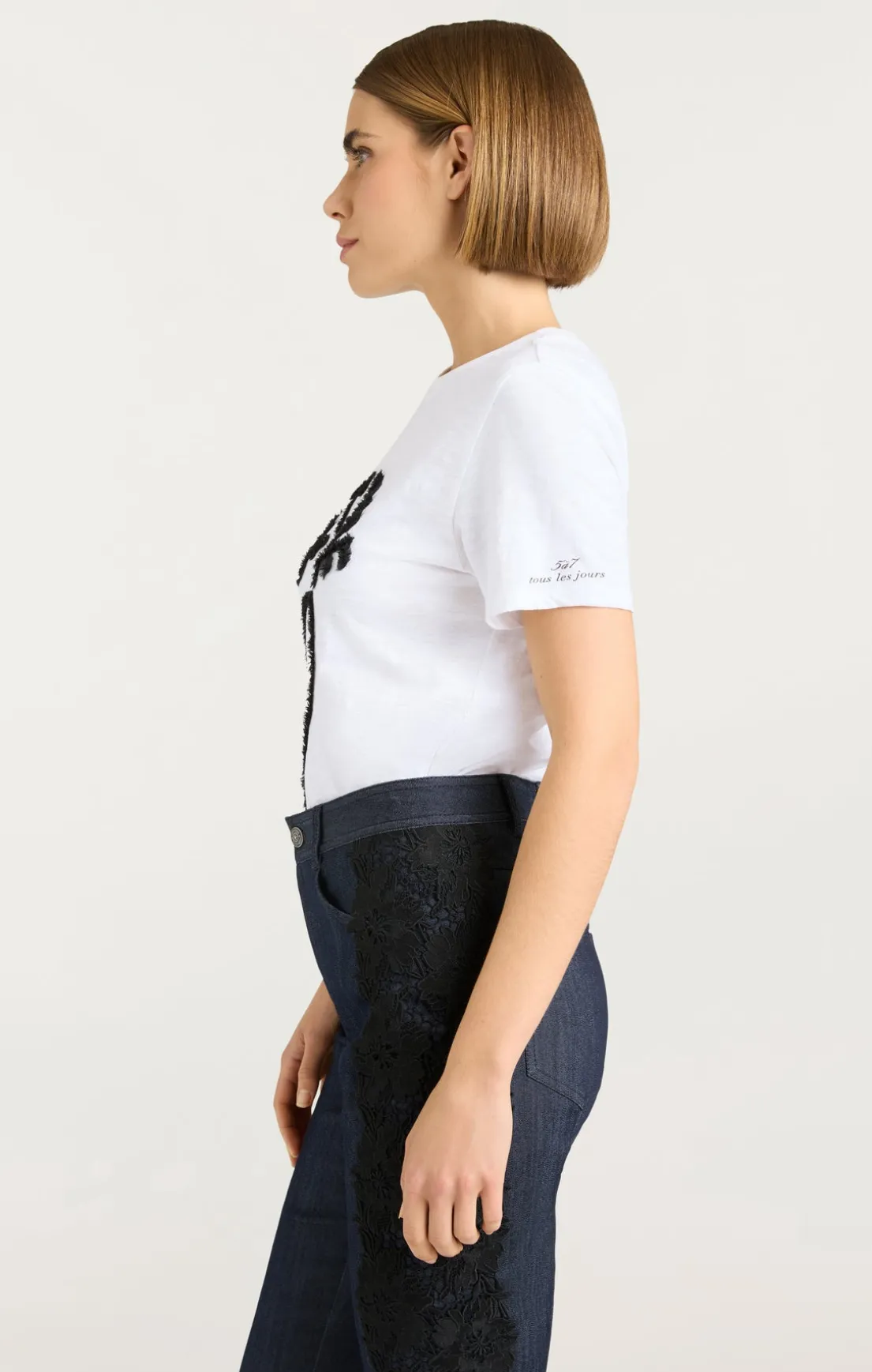 Textured Je T'aime Tee