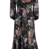 Three Quarter Sleeve Walker Dress