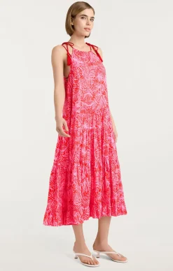 Tropical Inkblot Winnie Dress