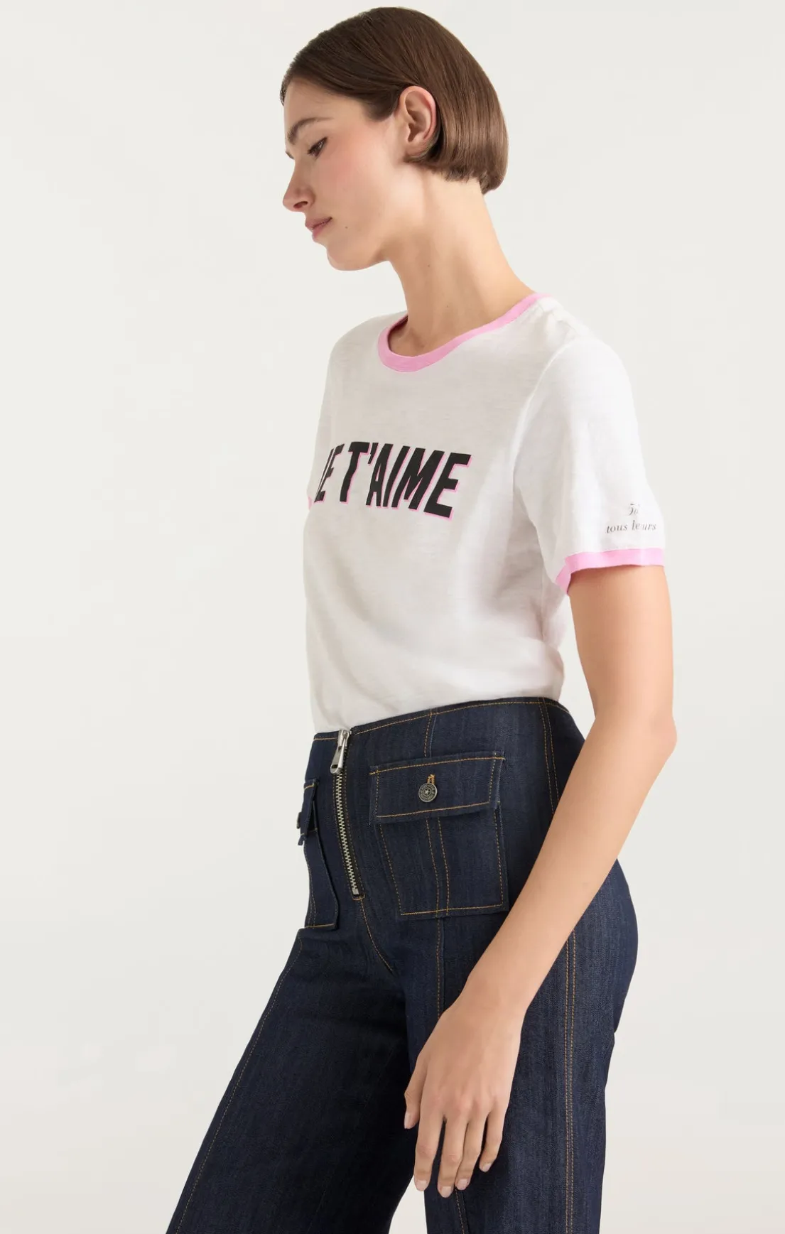 Two Tone Je T'aime Tee