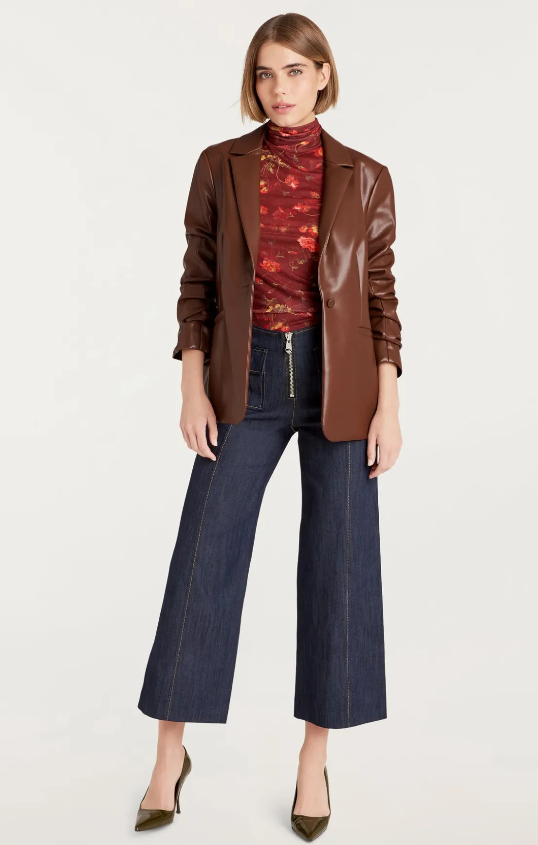 Vegan Leather Kylie Blazer