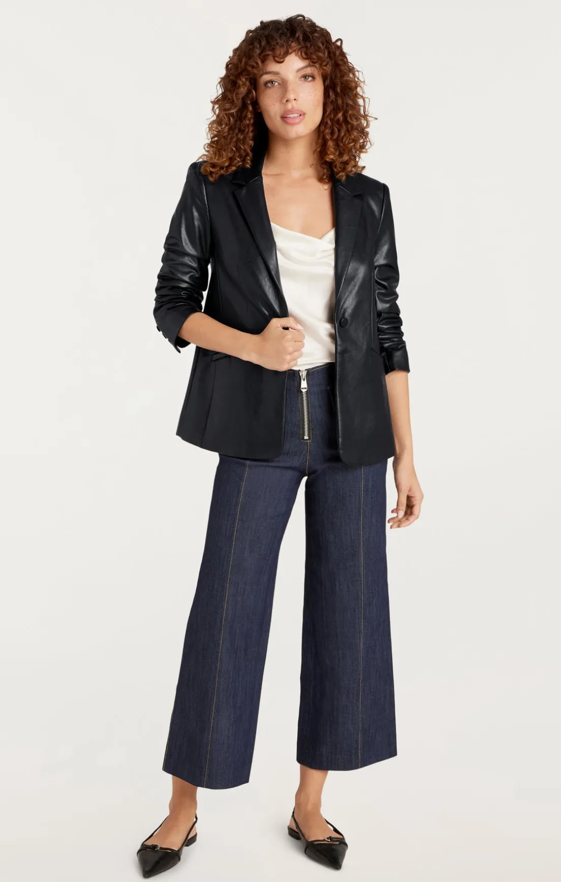 Vegan Leather Kylie Blazer