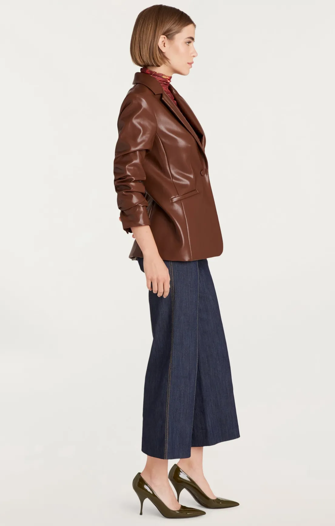 Vegan Leather Kylie Blazer