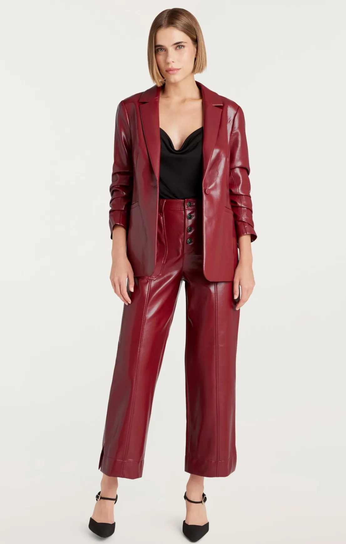 Vegan Leather Kylie Blazer