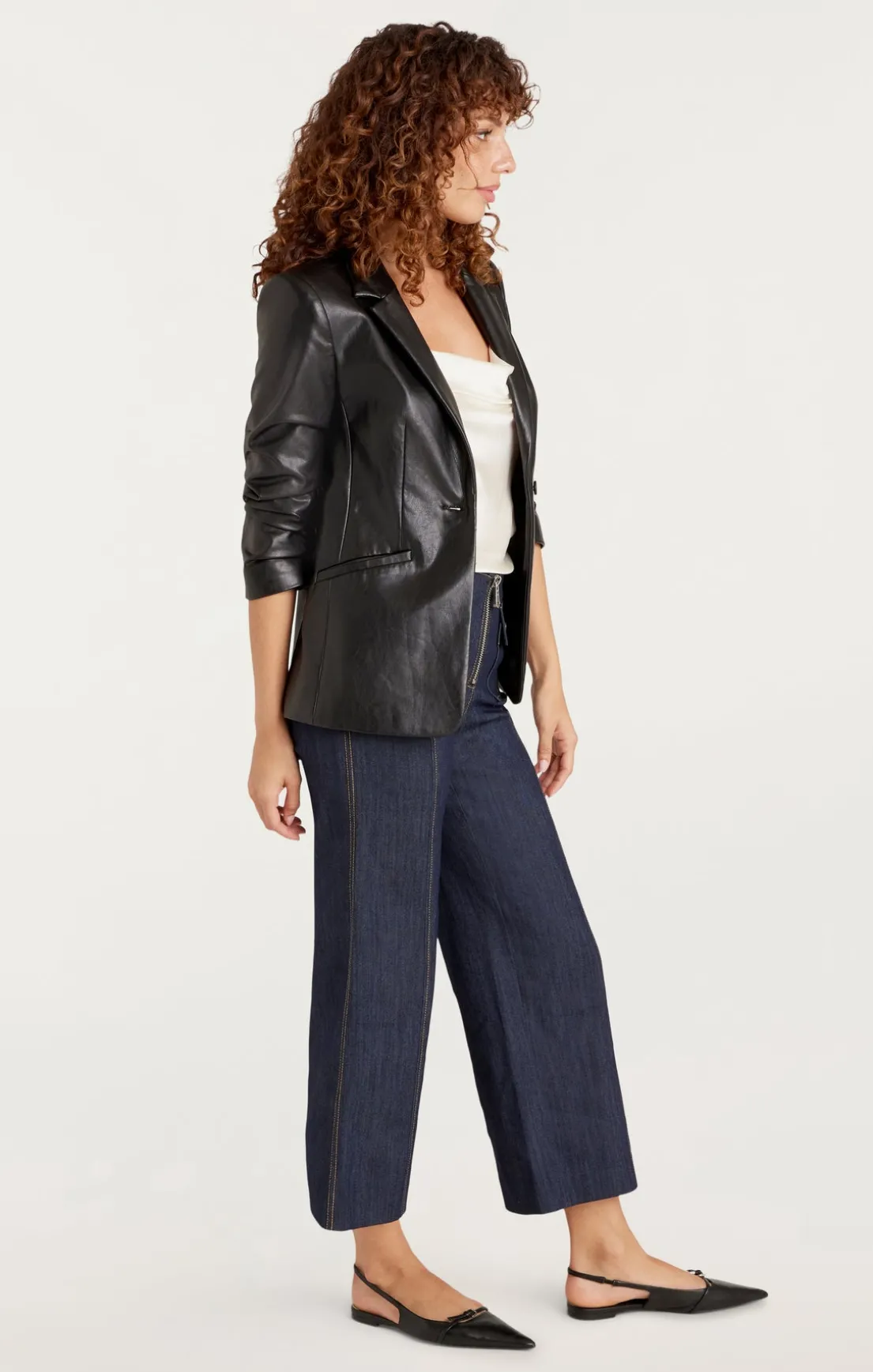 Vegan Leather Kylie Blazer