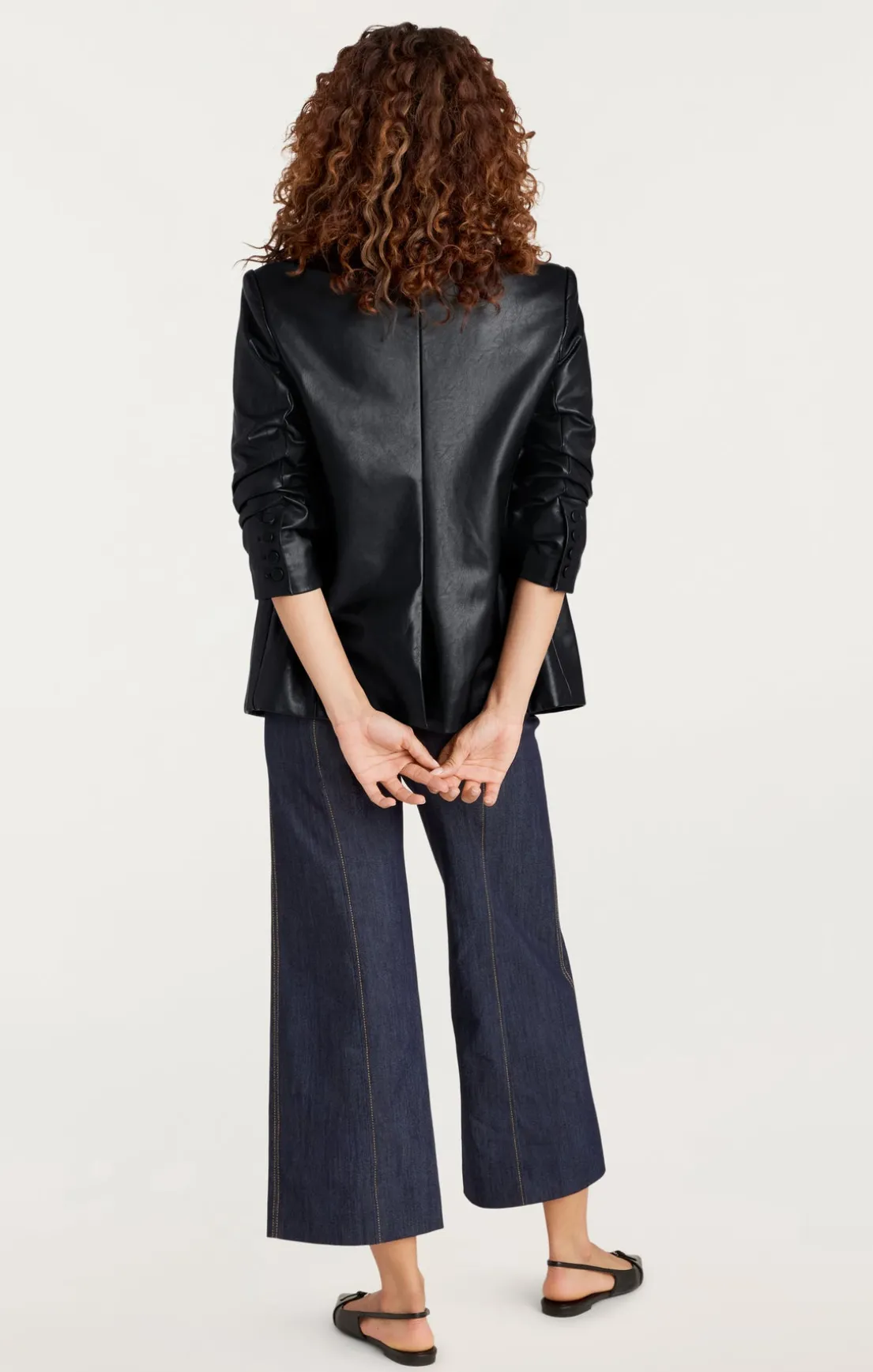 Vegan Leather Kylie Blazer