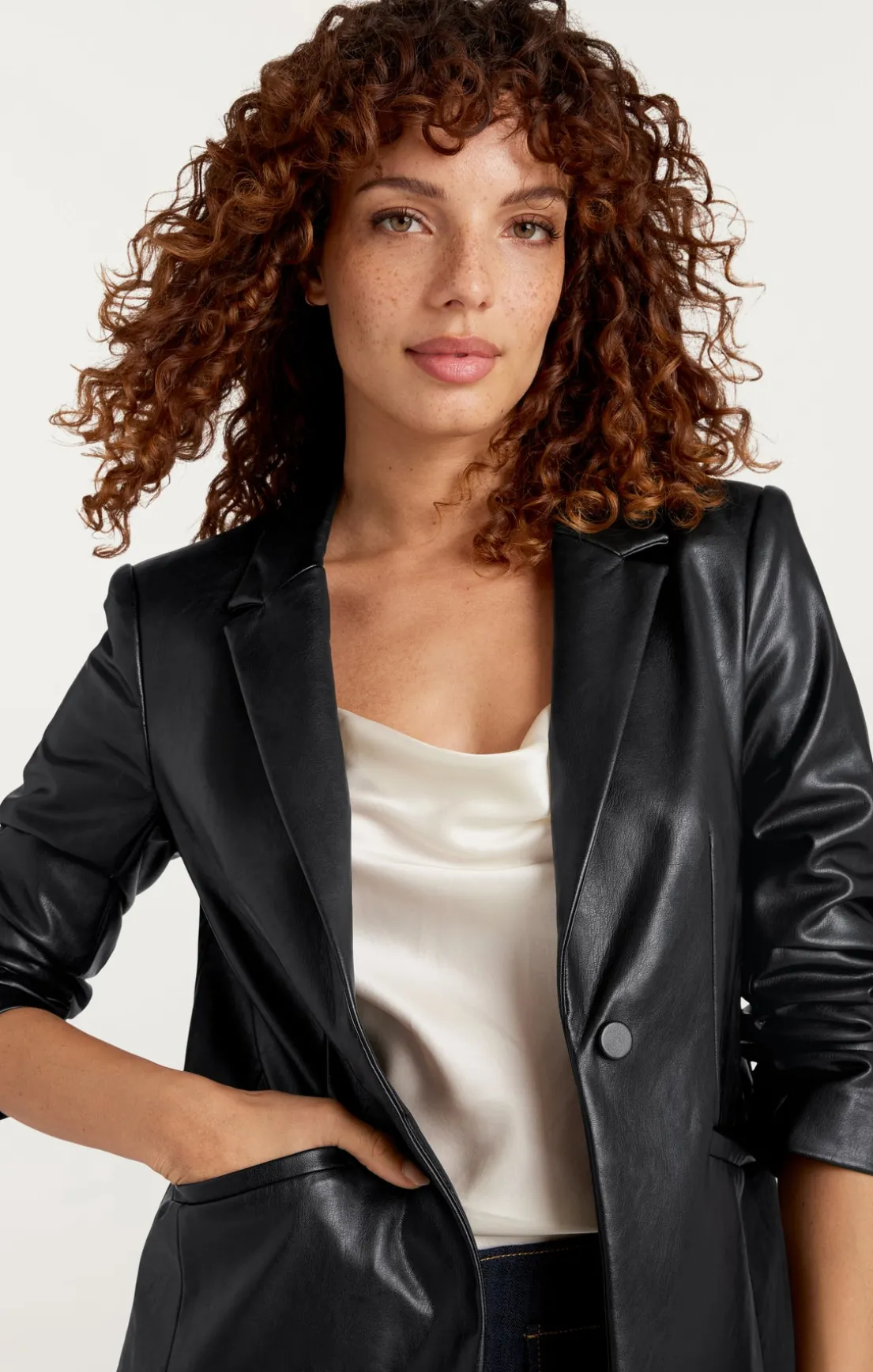Vegan Leather Kylie Blazer