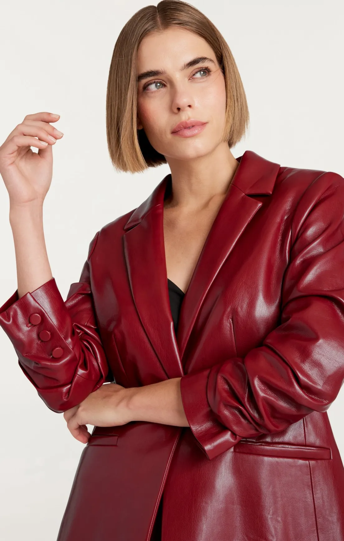 Vegan Leather Kylie Blazer