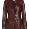 Vegan Leather Louisa Blazer