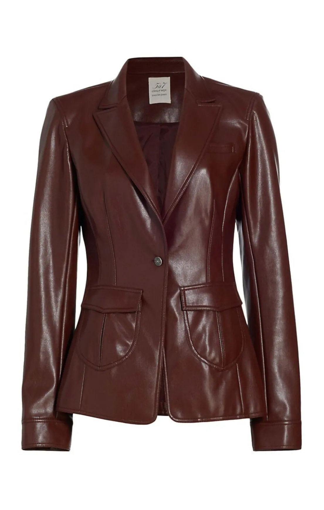 Vegan Leather Louisa Blazer