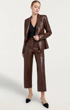 Vegan Leather Louisa Blazer