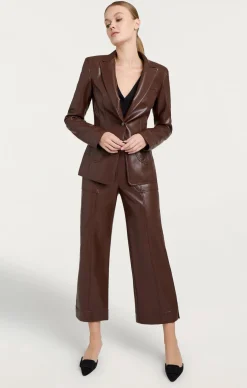 Vegan Leather Louisa Blazer