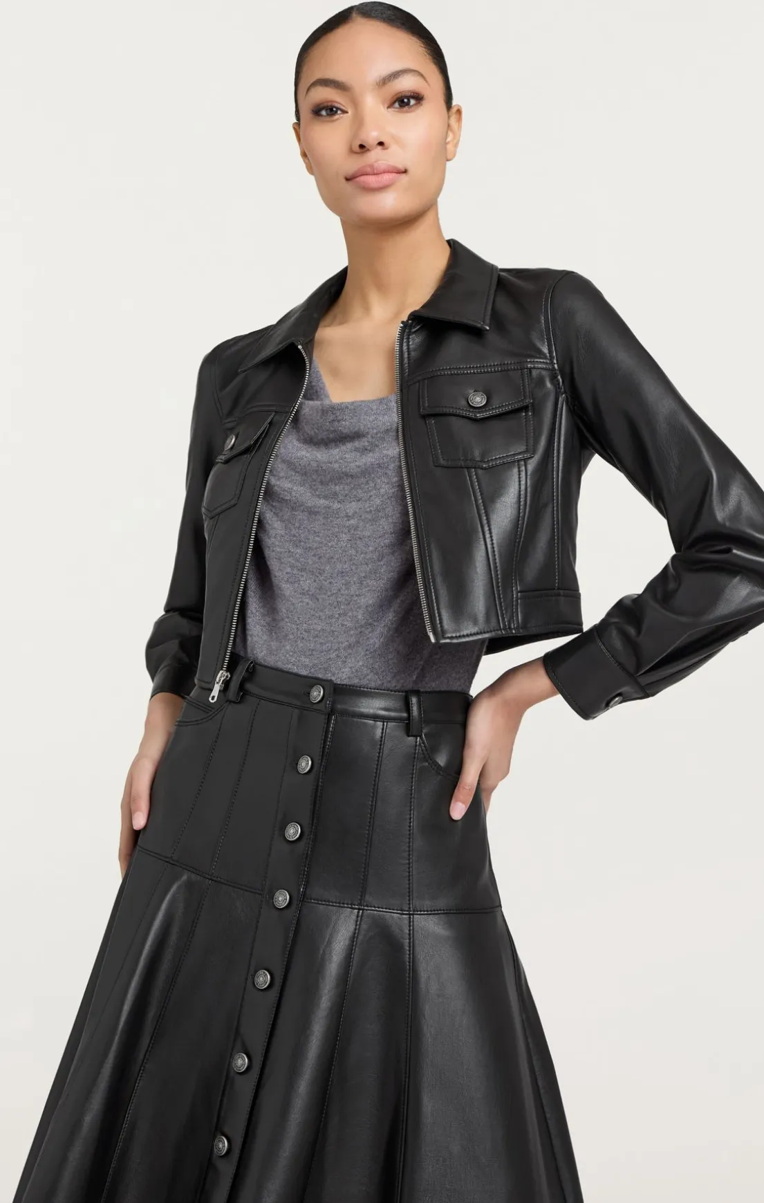 Vegan Leather Marilee Jacket