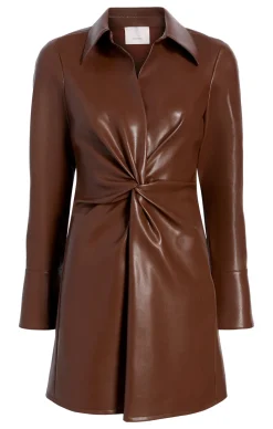Vegan Leather Mckenna Dress