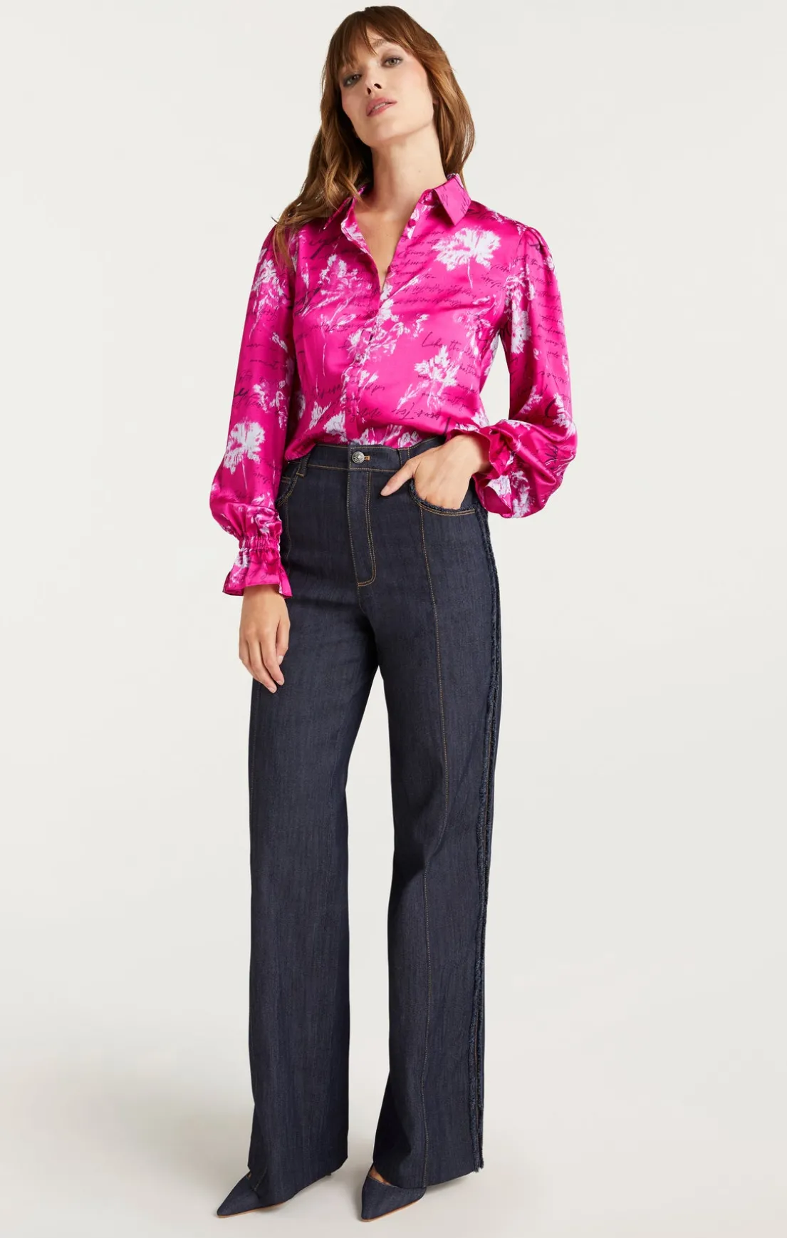 Warm Carnation Long Sleeve Fiona Top