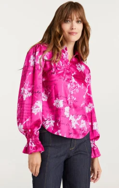 Warm Carnation Long Sleeve Fiona Top