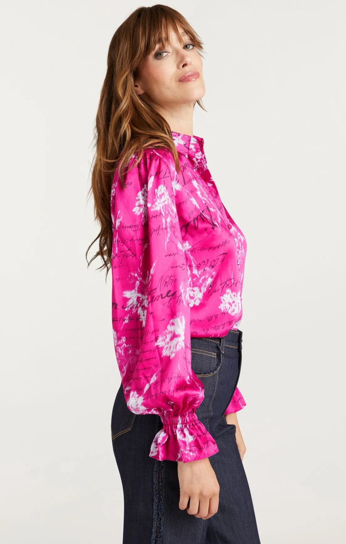 Warm Carnation Long Sleeve Fiona Top