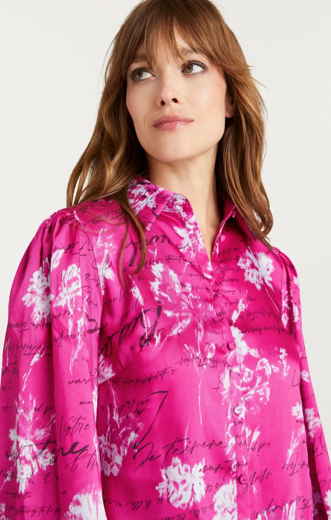 Warm Carnation Long Sleeve Fiona Top