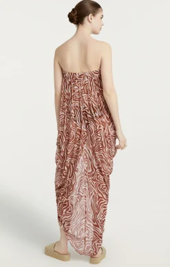 Woodblock Zebra Libbie Coverup