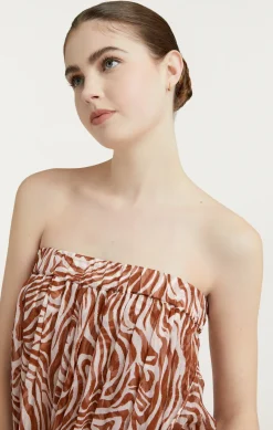 Woodblock Zebra Libbie Coverup